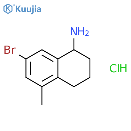 7-Bromo-5-methyl-1,2,3,4-tetrahydronaphthalen-1-amine hydrochloride structure