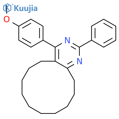 2-Phenyl-4-(4-methoxyphenyl)-5,6,7,8,9,10,11,12,13,14-decahydro-cyclododecapyrimidine structure