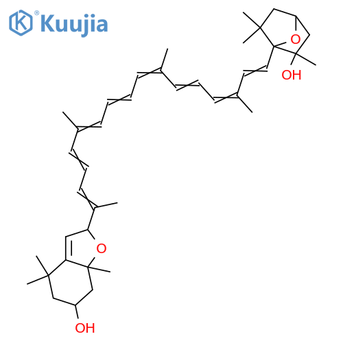 3,6:5',8'-Diepoxy-5,5',6,8'-tetrahydro-β,β-carotene-3',5-diol; (3S,3'S,5R,5'R,6R,8'S)-form structure