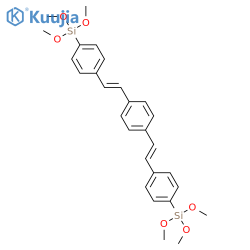 Silane, [1,4-phenylenebis(2,1-ethenediyl-4,1-phenylene)]bis[trimethoxy- structure