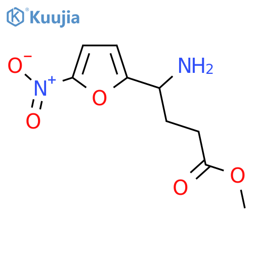 Methyl 4-amino-4-(5-nitrofuran-2-yl)butanoate structure