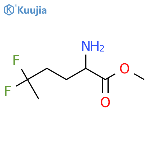 Methyl 2-amino-5,5-difluorohexanoate structure