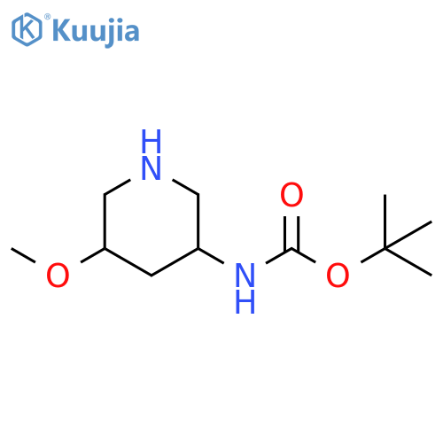 tert-butyl N-(5-methoxy-3-piperidyl)carbamate structure
