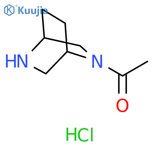 Ethanone, 1-(2,5-diazabicyclo[2.2.2]oct-2-yl)-, hydrochloride (1:1) structure