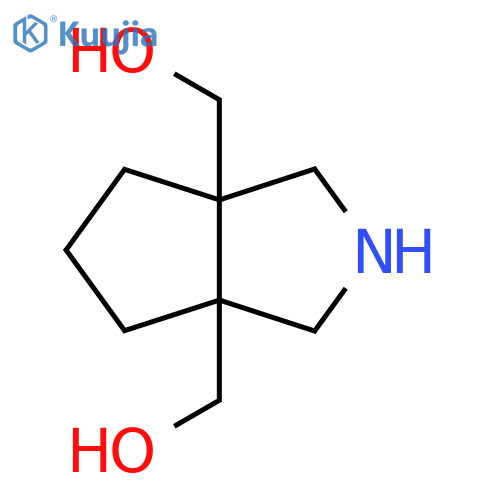 [6a-(Hydroxymethyl)-octahydrocyclopenta[c]pyrrol-3a-yl]methanol structure
