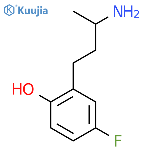 2-(3-Aminobutyl)-4-fluorophenol structure