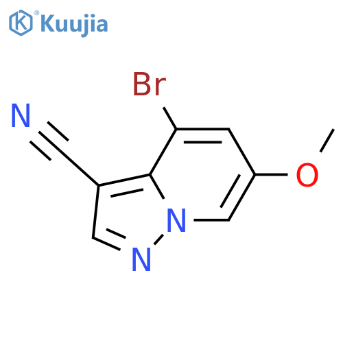 4-Bromo-6-methoxypyrazolo[1,5-a]pyridine-3-carbonitrile structure