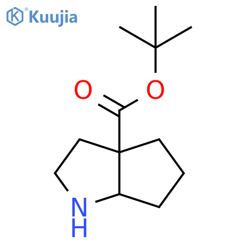 Cyclopenta[b]pyrrole-3a(1H)-carboxylic acid, hexahydro-, 1,1-dimethylethyl ester structure