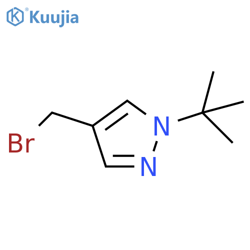 4-(Bromomethyl)-1-tert-butyl-1H-pyrazole structure