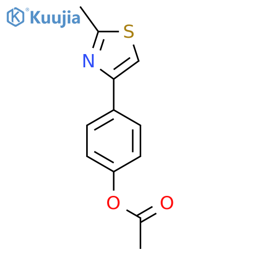2-Methyl-4-(4-acetoxyphenyl)thiazole structure