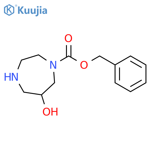 6-Hydroxy-[1,4]diazepane-1-carboxylic acid benzyl ester structure