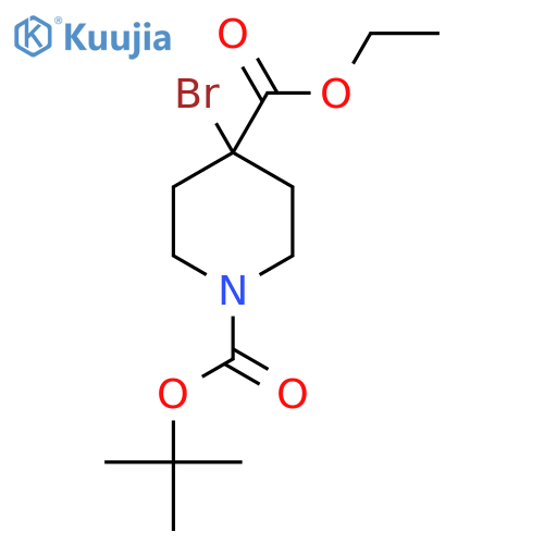 1-(Tert-Butyl) 4-ethyl 4-bromopiperidine-1,4-dicarboxylate structure