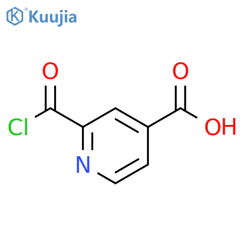 4-Pyridinecarboxylic acid, 2-(chlorocarbonyl)- structure