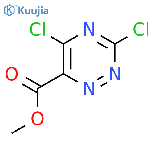 3,5-Dichloro-[1,2,4]triazine-6-carboxylic acid methyl ester structure