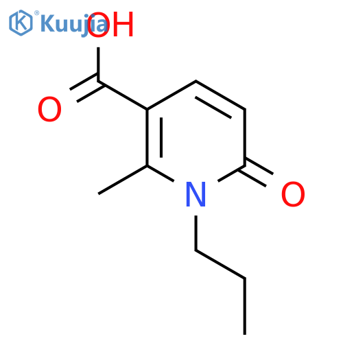 2-Methyl-6-oxo-1-propyl-1,6-dihydropyridine-3-carboxylic acid structure