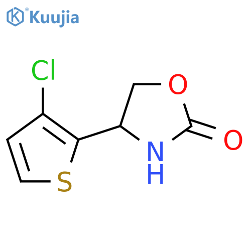 4-(3-Chlorothiophen-2-yl)-1,3-oxazolidin-2-one structure