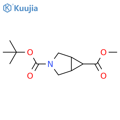 O3-tert-butyl O6-methyl 3-azabicyclo[3.1.0]hexane-3,6-dicarboxylate structure