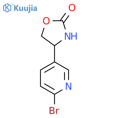 4-(6-Bromopyridin-3-yl)-1,3-oxazolidin-2-one structure