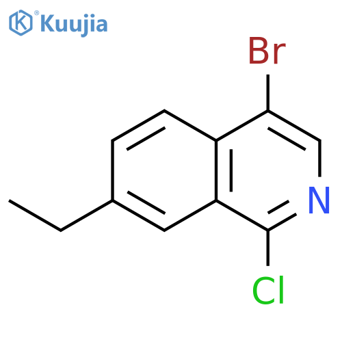 Isoquinoline, 4-bromo-1-chloro-7-ethyl- structure