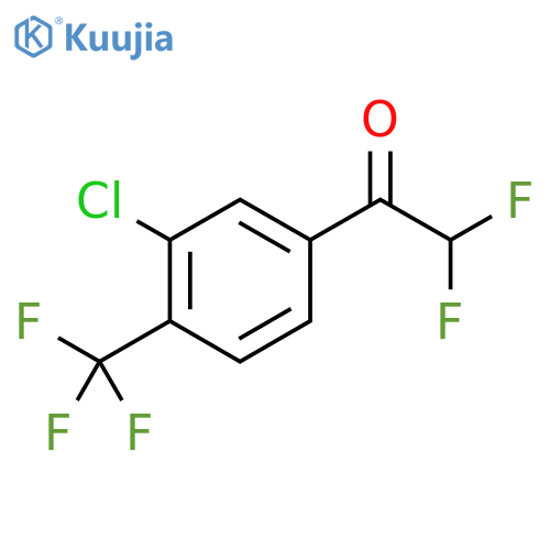 1-(3-Chloro-4-trifluoromethyl-phenyl)-2,2-difluoro-ethanone structure