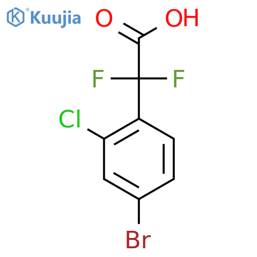 2-(4-Bromo-2-chlorophenyl)-2,2-difluoroacetic acid structure