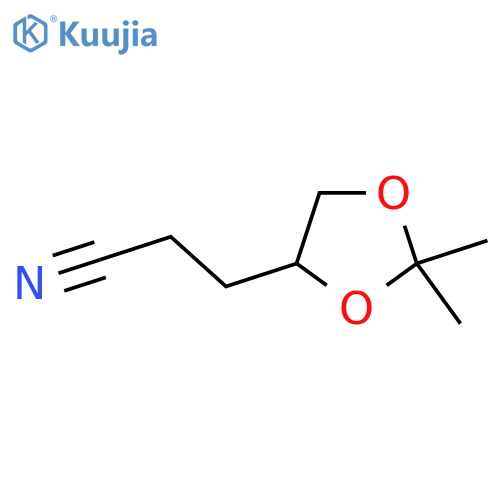 3-(2,2-Dimethyl-1,3-dioxolan-4-YL)propanenitrile structure