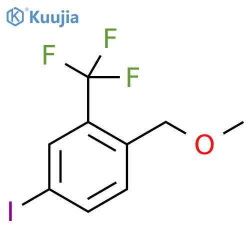 4-iodo-1-(methoxymethyl)-2-(trifluoromethyl)benzene structure