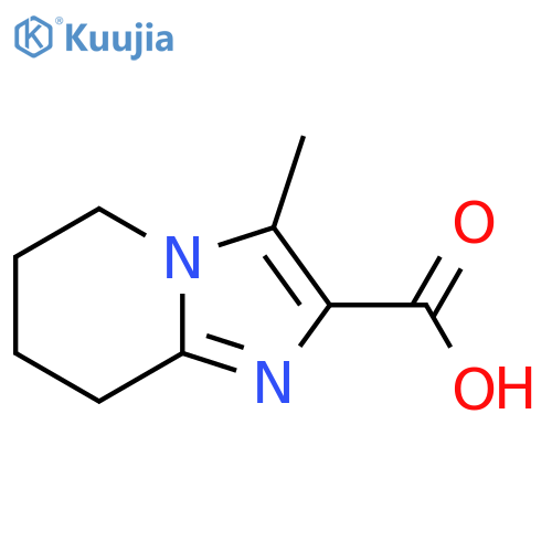 3-Methyl-5h,6h,7h,8h-imidazo[1,2-a]pyridine-2-carboxylic acid structure