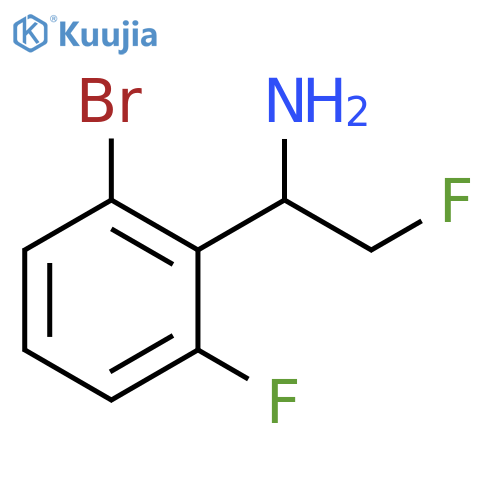 Benzenemethanamine, 2-bromo-6-fluoro-α-(fluoromethyl)- structure