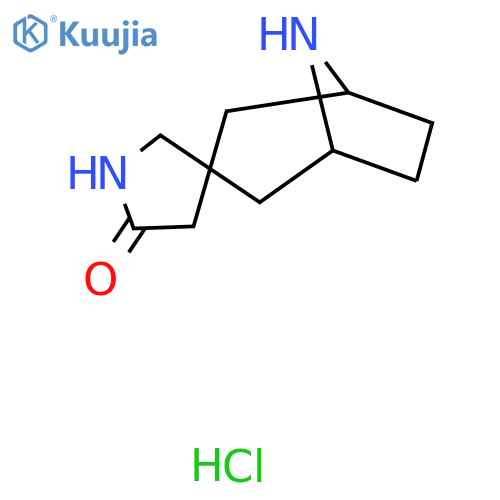 8-azaspiro[bicyclo[3.2.1]octane-3,3'-pyrrolidin]-5'-one hydrochloride structure