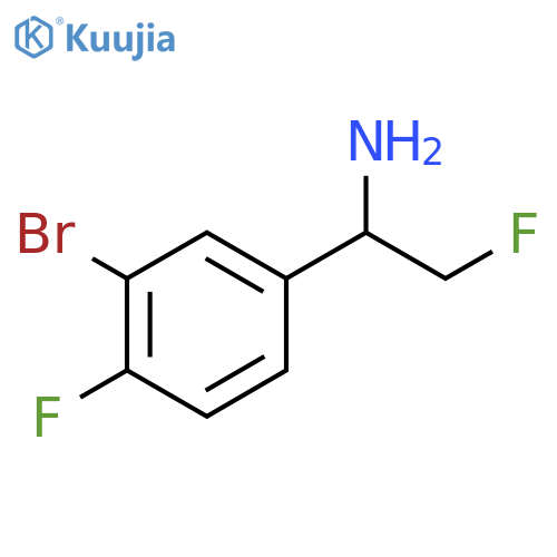 Benzenemethanamine, 3-bromo-4-fluoro-α-(fluoromethyl)- structure