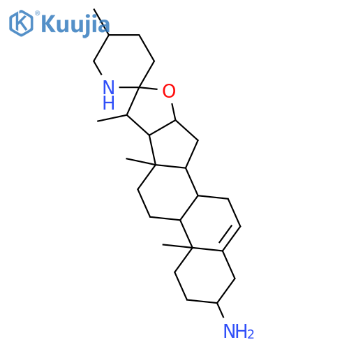 Spirosol-5-en-3-amine; (3β,22S,25S)-form structure