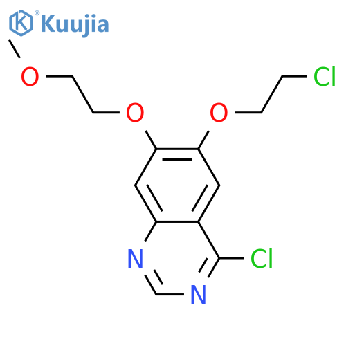 4-Chloro-6-(2-chloroethoxy)-7-(2-methoxyethoxy)quinazoline structure