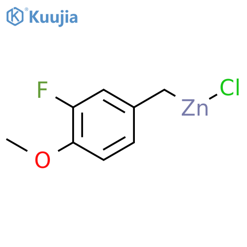 3-Fluoro-4-methoxybenzylzinc chloride 0.5 M in Tetrahydrofuran structure