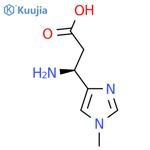 (3S)-3-Amino-3-(1-methyl-1H-imidazol-4-yl)propanoic acid structure
