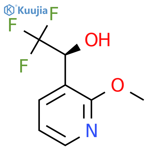 (1S)-2,2,2-trifluoro-1-(2-methoxypyridin-3-yl)ethan-1-ol structure