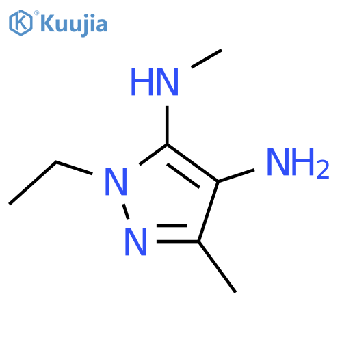 1H-Pyrazole-4,5-diamine,1-ethyl-N5,3-dimethyl- structure