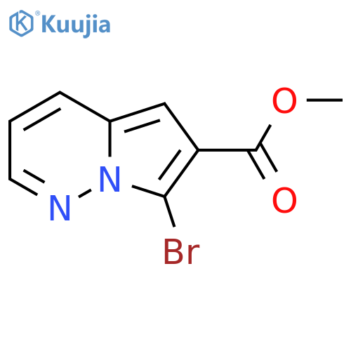 Methyl 7-bromopyrrolo[1,2-b]pyridazine-6-carboxylate structure