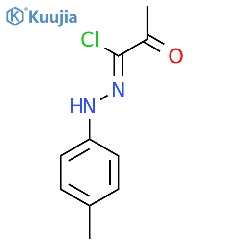 Propanehydrazonoyl chloride, N-(4-methylphenyl)-2-oxo- structure