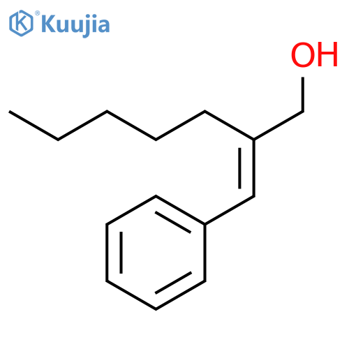 1-Heptanol, 2-(phenylmethylene)-, (E)- structure
