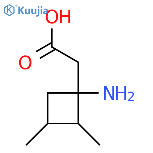 2-(1-Amino-2,3-dimethylcyclobutyl)acetic acid structure