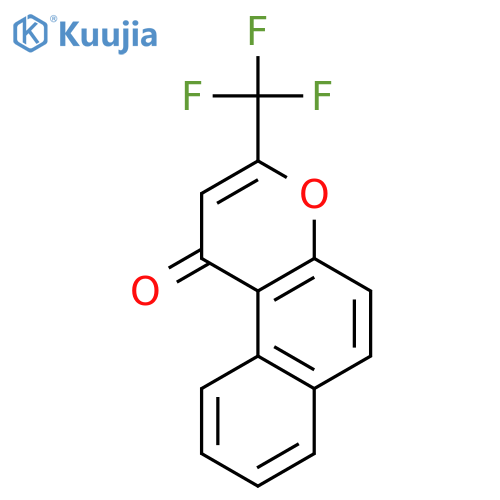 1H-Naphtho[2,1-b]pyran-1-one, 3-(trifluoromethyl)- structure