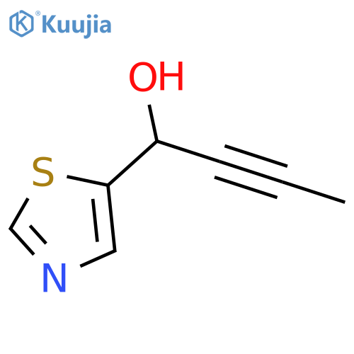 1-(1,3-Thiazol-5-yl)but-2-yn-1-ol structure
