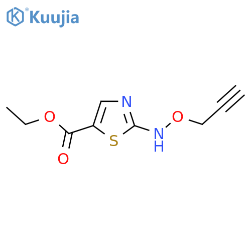 Ethyl 2-[(prop-2-yn-1-yloxy)amino]-1,3-thiazole-5-carboxylate structure