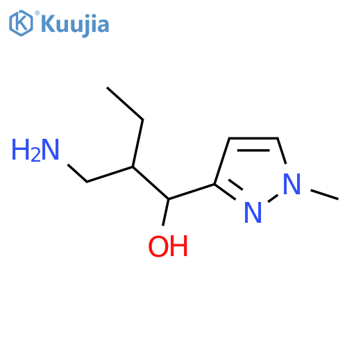 1H-Pyrazole-3-methanol, α-[1-(aminomethyl)propyl]-1-methyl- structure