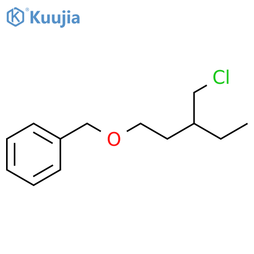 Benzene, [[[3-(chloromethyl)pentyl]oxy]methyl]- structure