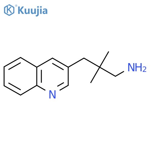 2,2-Dimethyl-3-(quinolin-3-yl)propan-1-amine structure