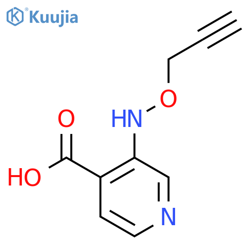 3-[(Prop-2-yn-1-yloxy)amino]pyridine-4-carboxylic acid structure