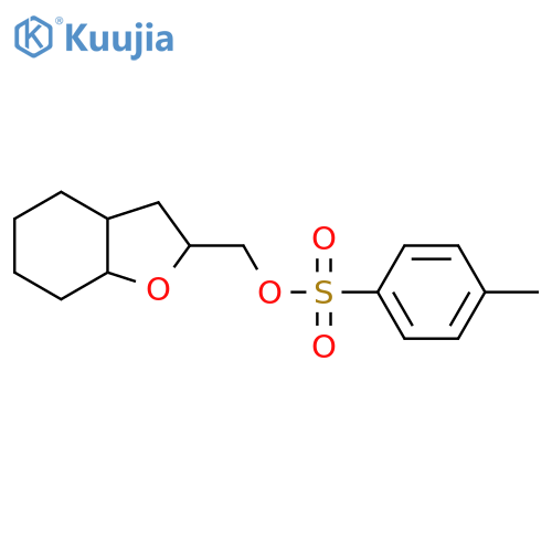 (Octahydro-1-benzofuran-2-yl)methyl 4-methylbenzene-1-sulfonate structure