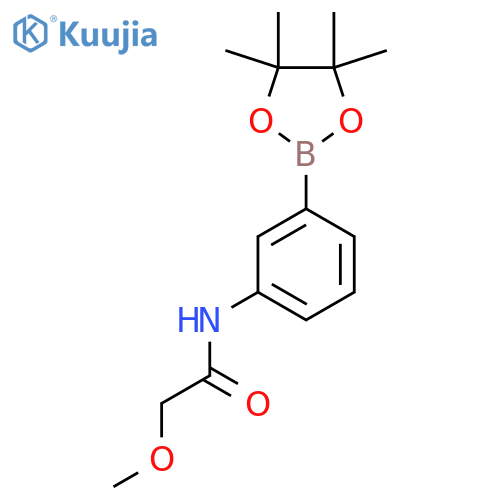 2-Methoxy-N-[3-(4,4,5,5-tetramethyl-1,3,2-dioxaborolan-2-yl)phenyl]acetamide structure